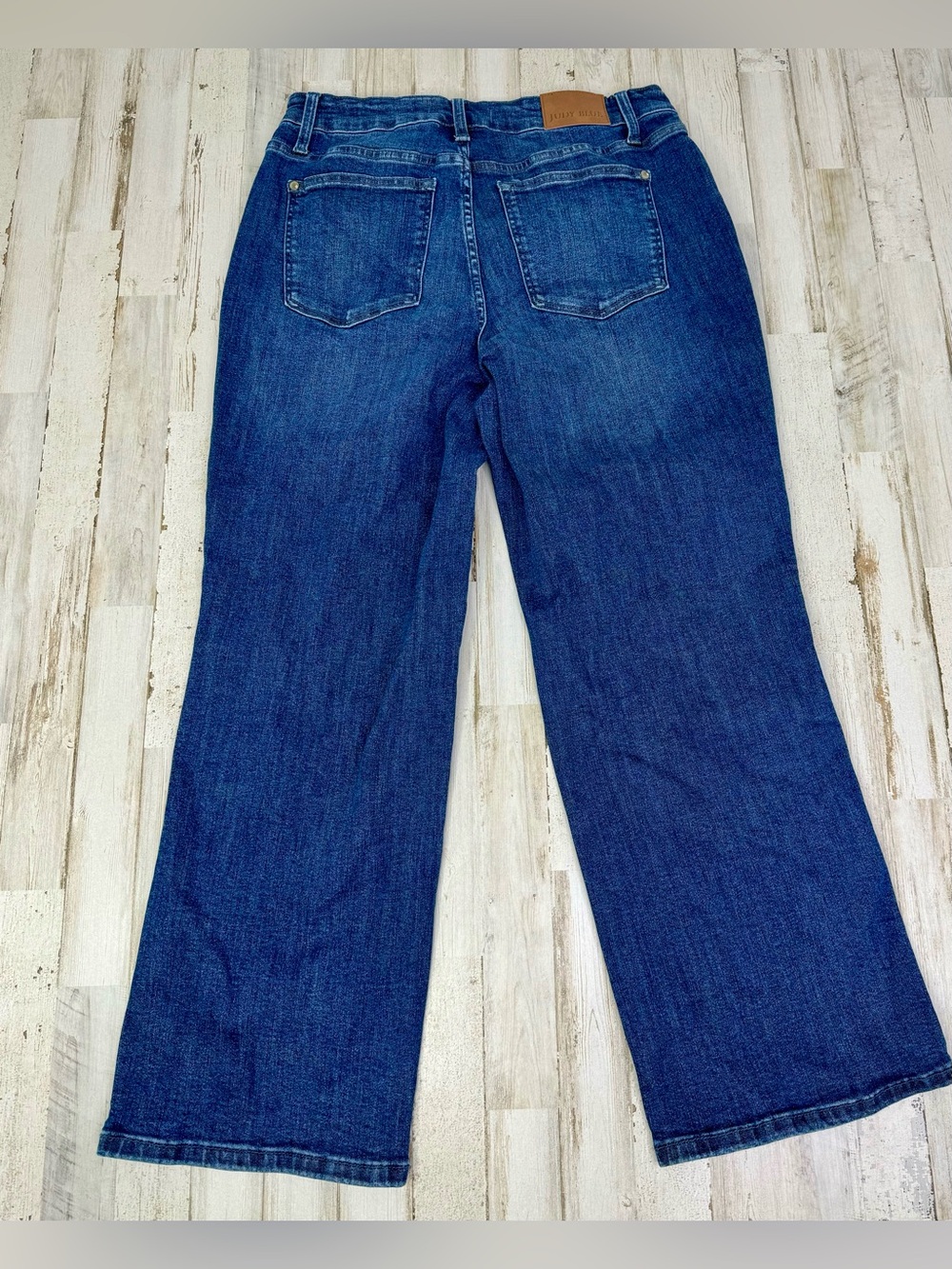Judy Blue Jeans Womens 14W Petite Blue High Rise Straight Fit - Picture 9 of 11